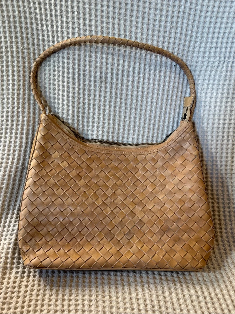 Bembien Marni Handwoven Leather Shoulder Bag Caramel - Picture 2 of 14